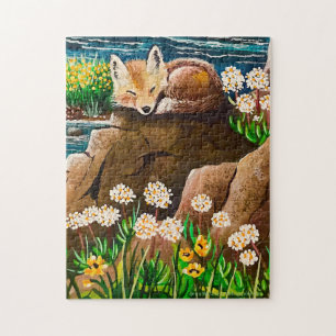 “Mother Fox” Baby Fox Puzzle
