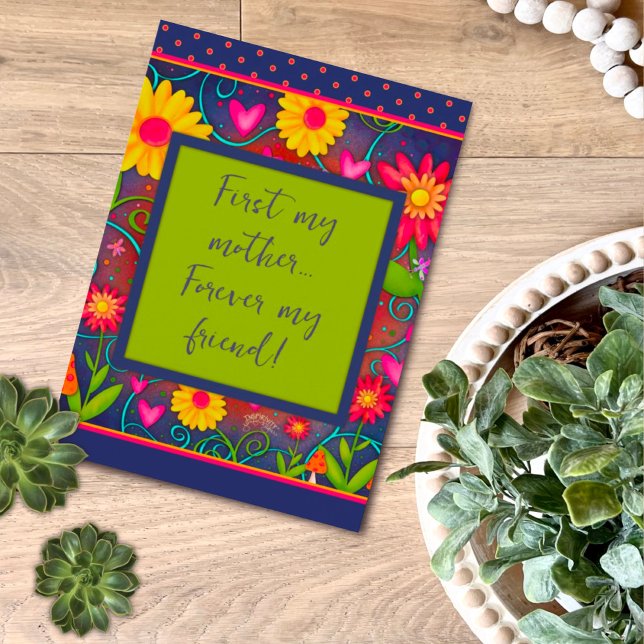 Mother Friend Floral Pretty Unique Mother’s Day Card (Creator Uploaded)