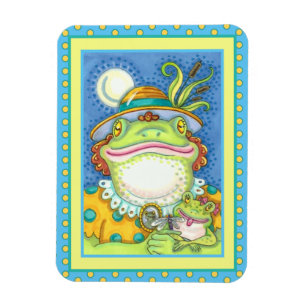 MOTHER FROG & BABY FROGETT, FAMILY LOVE Funny Magnet