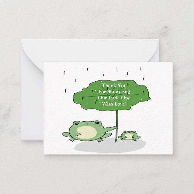 Mother Frog Love Thank You Cards (Front)