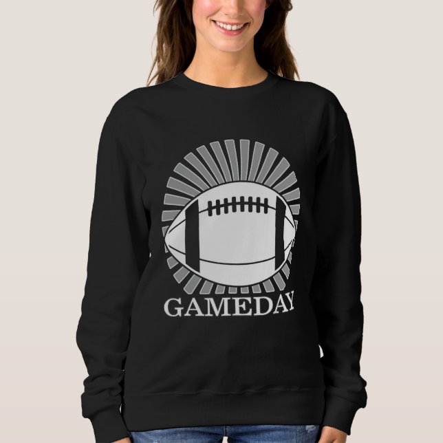 Mother Game Day Mom Football Mom Ball Sports Socce Sweatshirt (Front)
