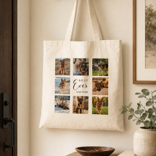 Mother German Shepherd GSD dog mum photo collage Tote Bag
