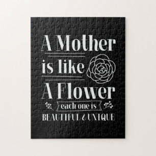 Mother Gift A Mother Is Like A Flower Jigsaw Puzzle