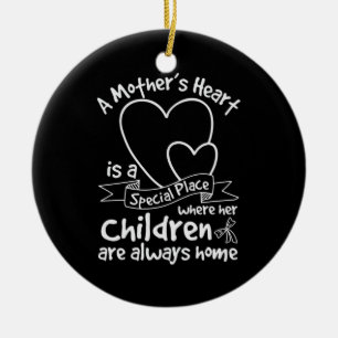 Mother Gift A Mother's Heart Ceramic Ornament