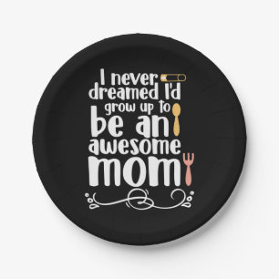 Mother Gift An Awesome Mum Paper Plate