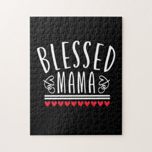 Mother Gift Blessed Mama Jigsaw Puzzle