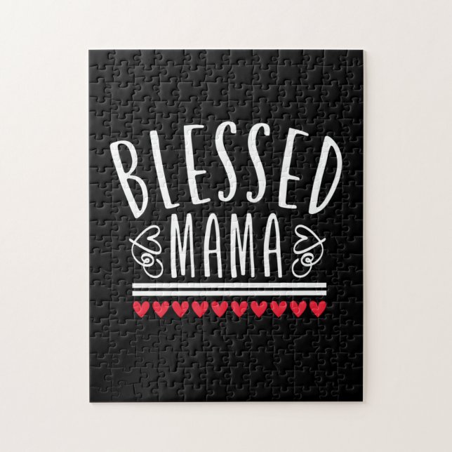 Mother Gift Blessed Mama Jigsaw Puzzle (Vertical)