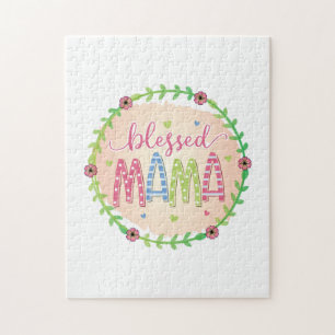 Mother Gift Blessed Mother Jigsaw Puzzle