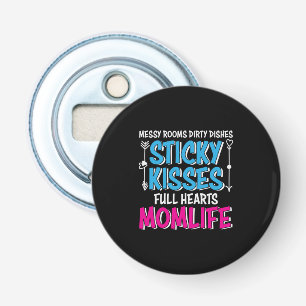 Mother Gift Full Hearts Mom Life Bottle Opener