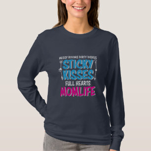 Mother Gift Full Hearts Mom Life T-Shirt