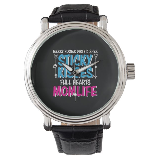 Mother Gift Full Hearts Mom Life Watch (Front)