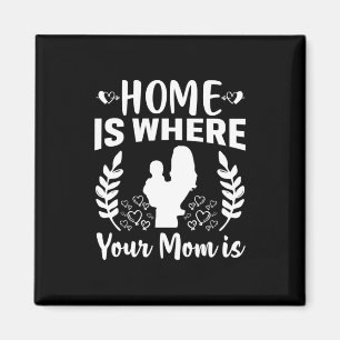 Mother Gift Home Is Where Your Mum Is Magnet