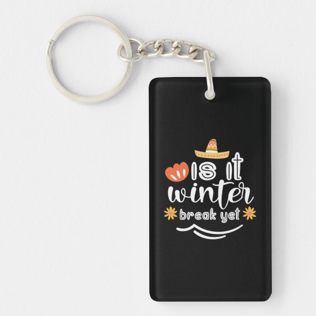 Mother Gift Is It Winter Key Ring (Front)