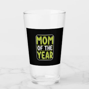 Mother Gift Mom Of The Year Glass