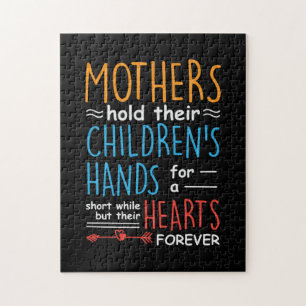 Mother Gift Mothers Hold Their Children Hands Jigsaw Puzzle