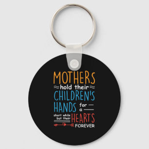 Mother Gift Mothers Hold Their Children Hands Key Ring