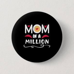Mother Gift Mum In A Million 6 Cm Round Badge