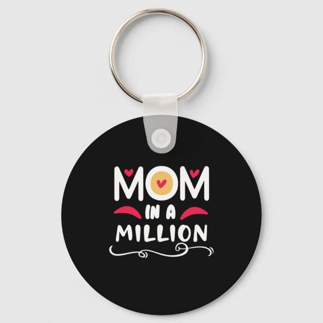 Mother Gift Mum In A Million Key Ring (Front)
