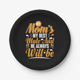 Mother Gift My Mum My Best Mate Paper Plate
