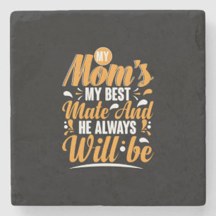 Mother Gift My Mum My Best Mate Stone Coaster