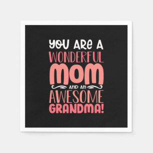Mother Gift Proud Wonderful Mom Birthday Napkin