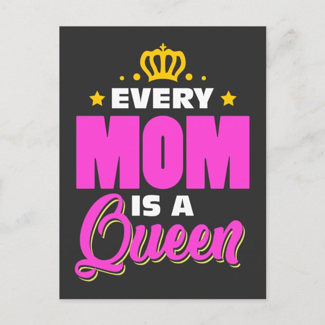 Mother Gift Queen Mother's Day Postcard (Front)
