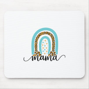 Mother Gift Rainbow Leopard Mama Mouse Pad