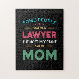 Mother Gift Some People Call Me Lawyer Mum Jigsaw Puzzle