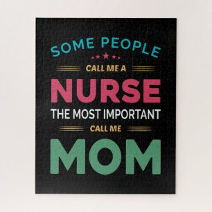 Mother Gift Some People Call Me Nurse Mum Jigsaw Puzzle