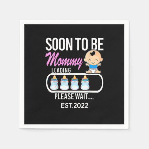 Mother Gift Soon To Be Mommy 2022 Napkin