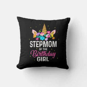 Mother Gift   Stepmom Of The Birthday Girl Cushion