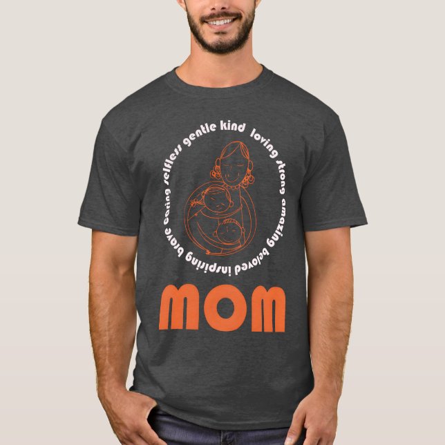 mother gift strong mum tee funny (Front)