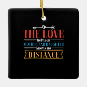 Mother Gift The Love Between Mother And Daughter Ceramic Ornament