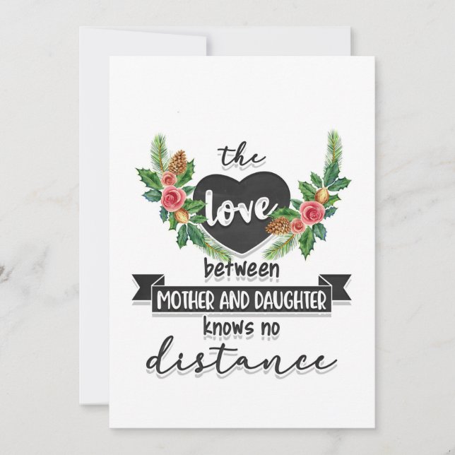 Mother Gift The Love Between Mother And Daughter Thank You Card (Front)