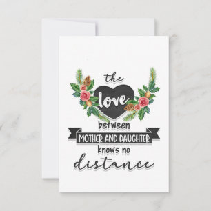 Mother Gift The Love Between Mother And Daughter Thank You Card