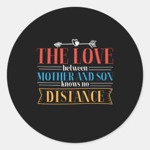 Mother Gift The Love Between Mother And Son Classic Round Sticker