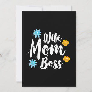 Mother Gift Wife Mom Boss Holiday Card