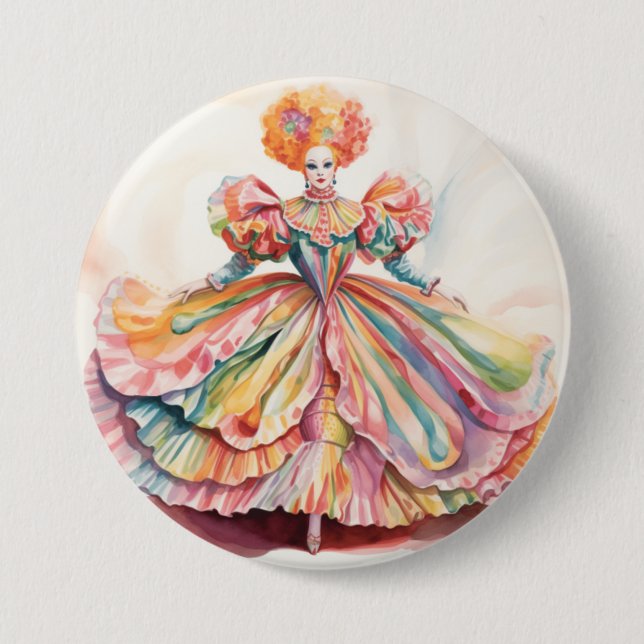 MOTHER GINGER Nutcracker Ballet 7.5 Cm Round Badge (Front)