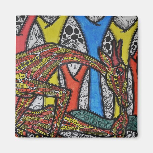 Mother Giraffe Magnet (Front)