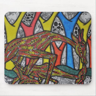 Mother Giraffe Mouse Pad