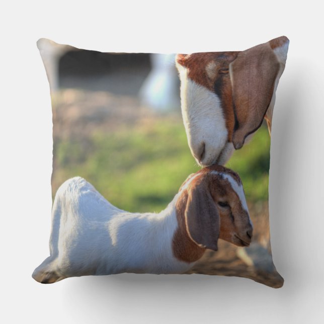 Mother Goat & Baby Cushion (Front)