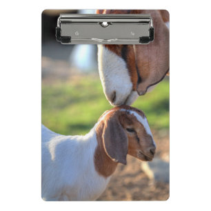 Mother Goat & Baby Mini Clipboard