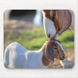 Mother Goat & Baby Mouse Pad