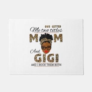 Mother God Gifted Mum And Gigi Birthday Doormat