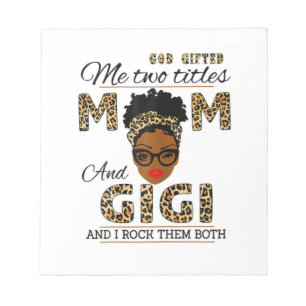 Mother God Gifted Mum And Gigi Birthday Notepad