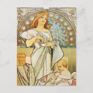 Mother Goddess Art Nouveau Postcard