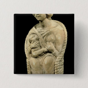 Mother goddess, from Macon, Burgundy 15 Cm Square Badge