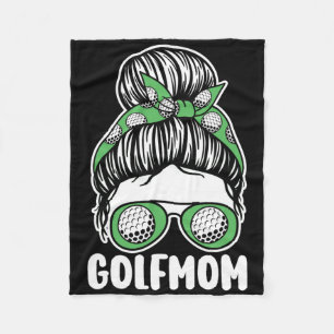 Mother Golfer Mum Golfing Golf Fleece Blanket