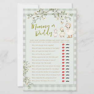 Mother Goose and Baby Gosling Mummy or Daddy Game