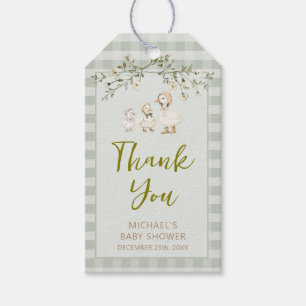 Mother Goose and Gosling Baby Shower Gift Tags